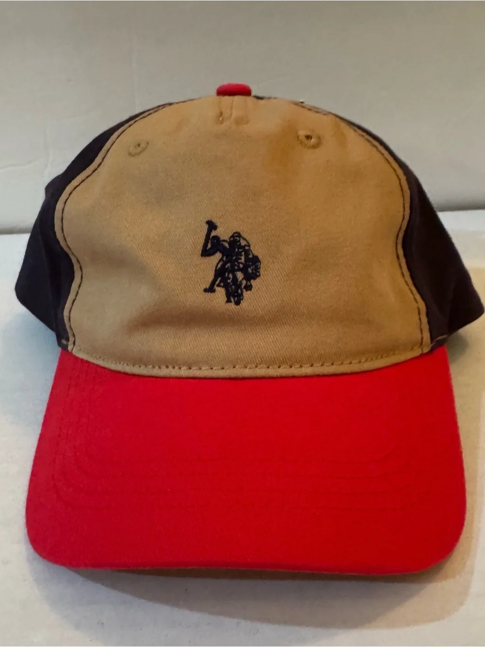 U.S. Polo Association Kids Baseball Cap, Tan, One Size Fits Most